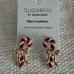 SugarFix by Baublebar Mint Condition Christmas Earrings NWT
